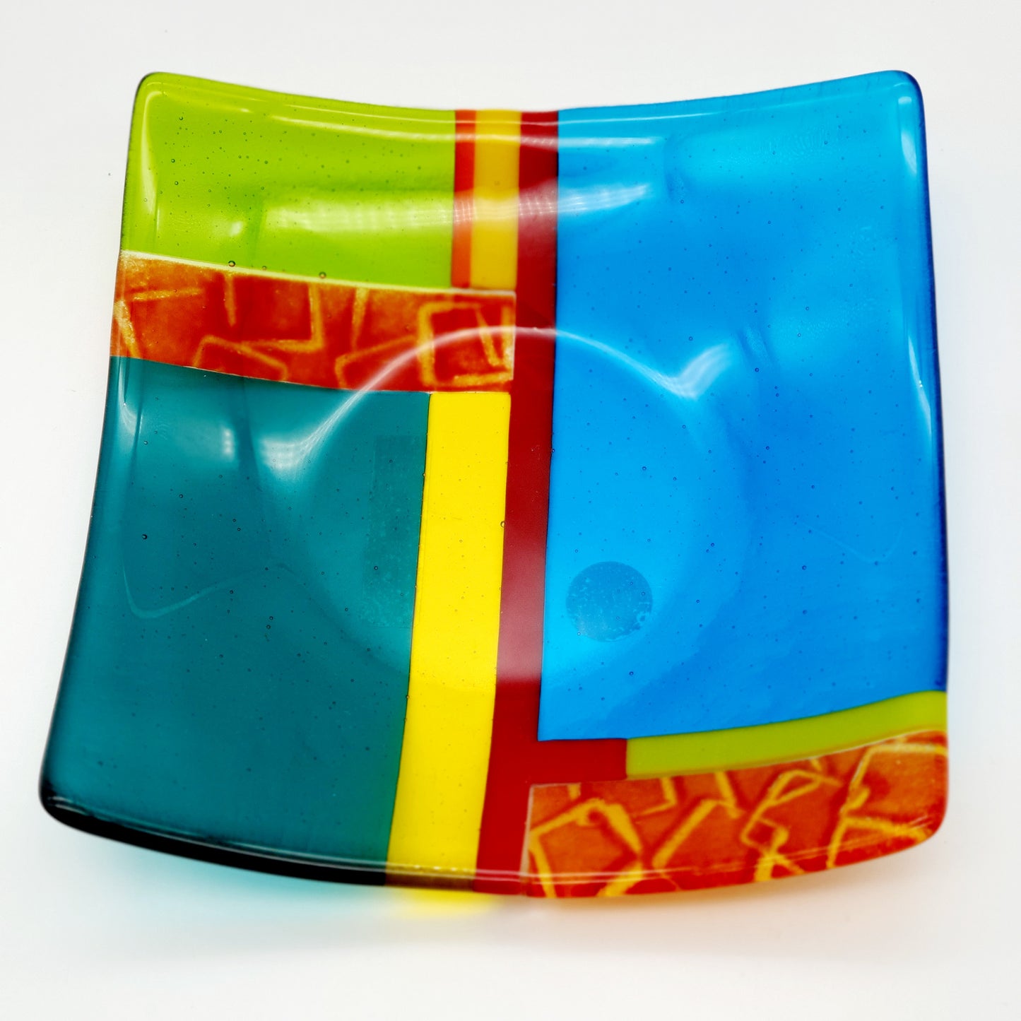 Afrika Red Square Dish